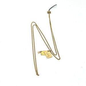 Dior Playing cards Chain Necklace Accessories strap Metal Gold